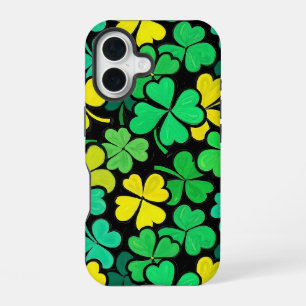 Pattern St. Patrick's Day Clowers iPhone 16 Case