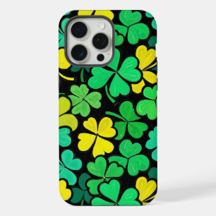 Pattern St. Patrick's Day Clowers iPhone 15 Pro Max Case