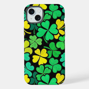 Pattern St. Patrick's Day Clowers iPhone 15 Plus Case