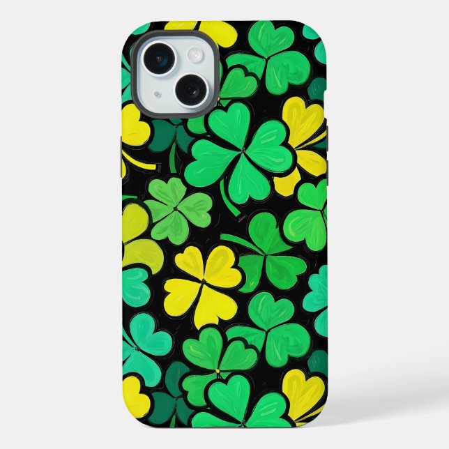 Pattern St. Patrick's Day Clowers  iPhone Case (Back)