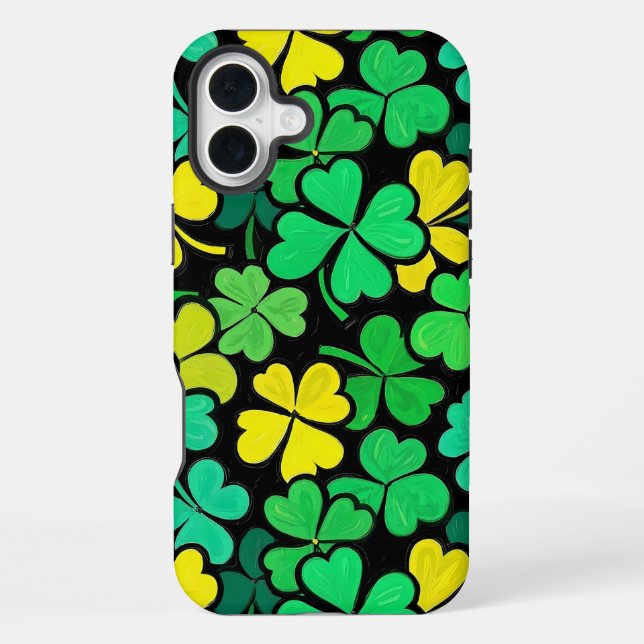 Pattern St. Patrick's Day Clowers  iPhone Case (Back)