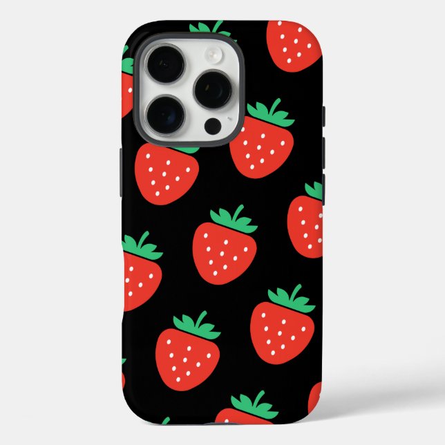 pattern strawberries Case-Mate iPhone case (Back)