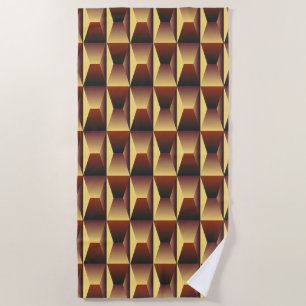 Pattern Stylish Fashion- Geometric Modern Elegant  Beach Towel