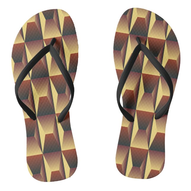 Pattern Stylish Fashion- Geometric Modern Elegant Jandals (Footbed)