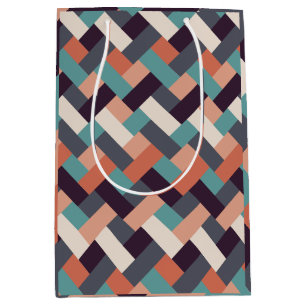Pattern Stylish Fashion- Geometric Modern Vintage Medium Gift Bag