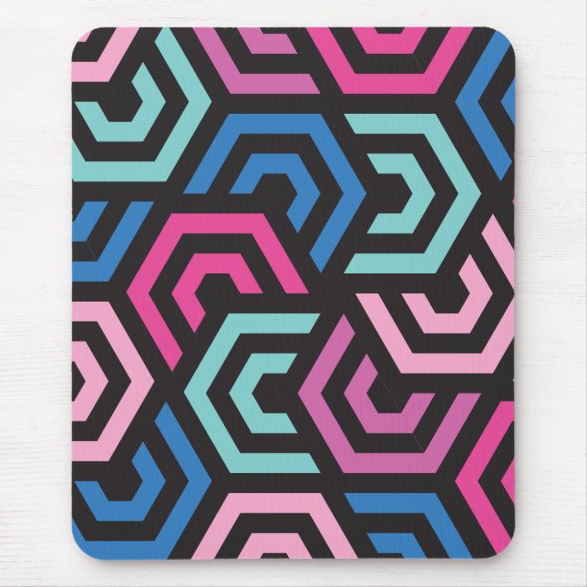 Pattern Stylish Modern- Fashion Geometric colourfu Mouse Pad (Front)