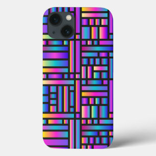 Pattern Stylish Modern- Fashion Geometric Tartan iPhone 13 Case