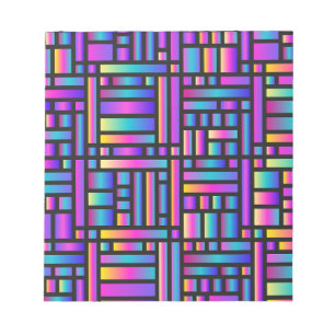 Pattern Stylish Modern- Fashion Geometric Tartan   Notepad