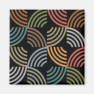 Pattern Stylish Modern- Fashion Geometric Vintage Magnet