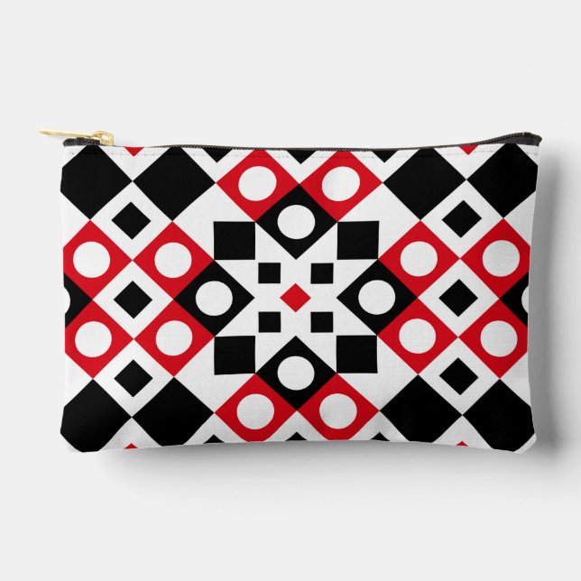 Pattern Stylish Modern Geometric Vintage          Accessory Pouch (Front)