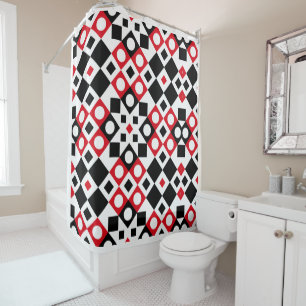 Pattern Stylish Modern Geometric Vintage      Shower Curtain