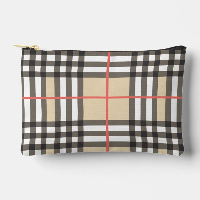 Pattern Stylish Scottish Geometric Fashion     Accessory Pouch (Front)