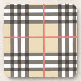Pattern Stylish Scottish Geometric Fashion Coaster