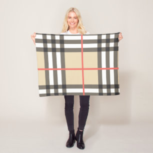 Pattern Stylish Scottish Geometric Fashion Fleece Blanket