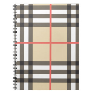 Pattern Stylish Scottish Geometric Fashion Notebook