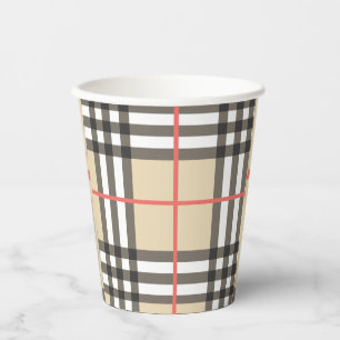 Pattern Stylish Scottish Geometric Fashion        Paper Cups
