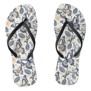 Pattern The Wave of Butterflies Jandals