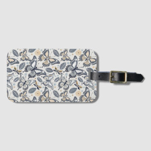 Pattern The Wave of Butterflies Luggage Tag