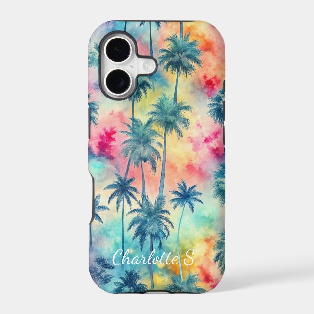 Pattern Tie Dye Palms Custon (Back)