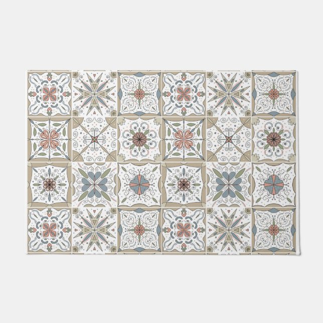 Pattern Tile Mosaic Door mat (Front)