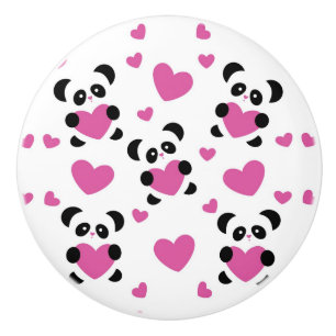 Pattern to the Day of Love Ceramic Knob