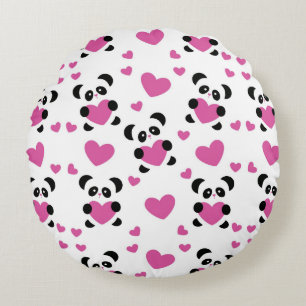Pattern to the Day of Love Round Cushion