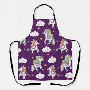Pattern Unicorn Funny Magic Horse Apron