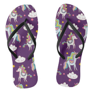 Pattern Unicorn Funny Magic Horse    Jandals
