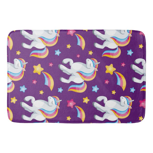 Pattern Unicorn Magic Horse Cute       Bath Mat (Front)