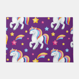 Pattern Unicorn Magic Horse Cute    Doormat