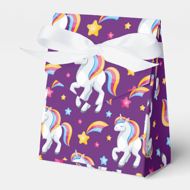 Pattern Unicorn Magic Horse Cute        Favour Box (Front Side)