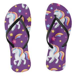 Pattern Unicorn Magic Horse Cute   Jandals