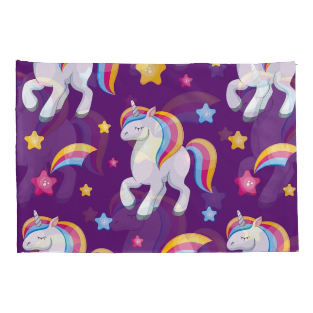 Pattern Unicorn Magic Horse Cute    Pillowcase (Back-Right)