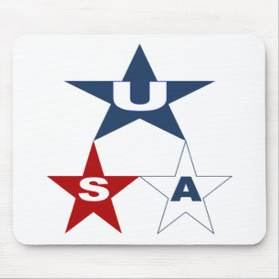 Pattern USA mouse mat