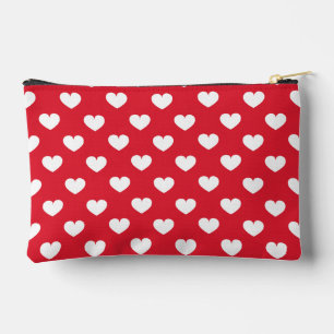 Pattern Valentine Background With Hearts Love      Accessory Pouch