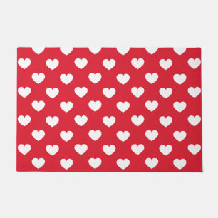 Pattern Valentine Background With Hearts Love    Doormat