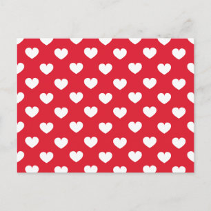 Pattern Valentine Background With Hearts Love      Holiday Postcard