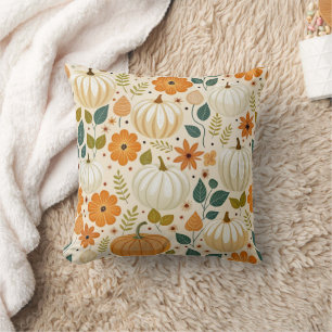 Pattern Vintage pumpkin Groovy Cushion
