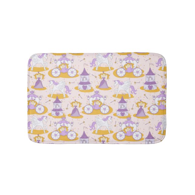 pattern with a princess bath mat (Front)