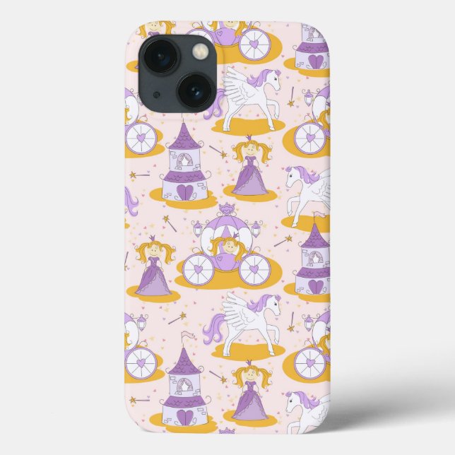 pattern with a princess Case-Mate iPhone case (Back)