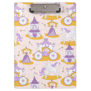 pattern with a princess clipboard