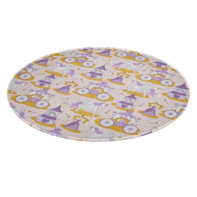 pattern with a princess cutting board (Corner)