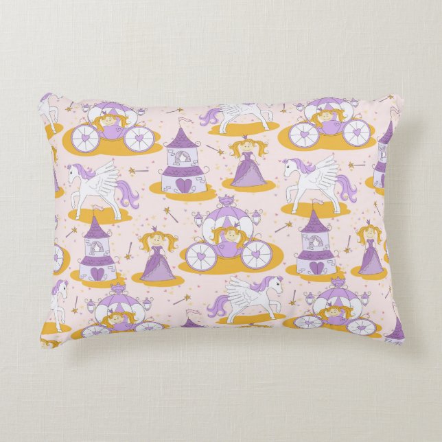 pattern with a princess decorative cushion (Front)