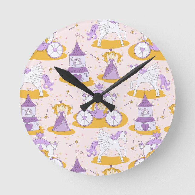 pattern with a princess round clock (Front)