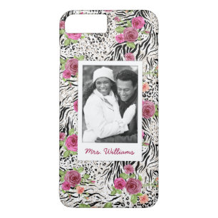 Pattern With Animal Prints   Add Your Photo & Name Case-Mate iPhone Case