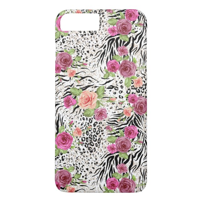 Pattern With Animal Prints Case-Mate iPhone Case (Back)