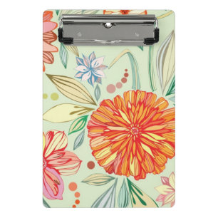 Pattern with asters mini clipboard