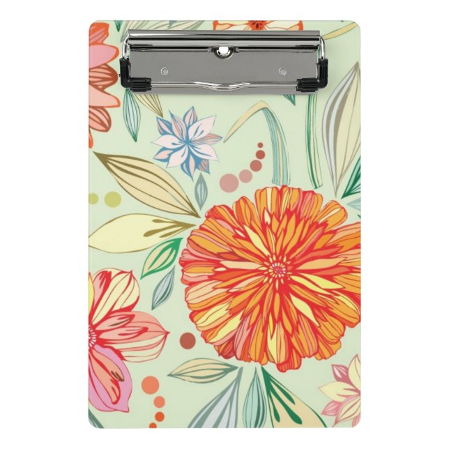 Pattern with asters mini clipboard (Front)