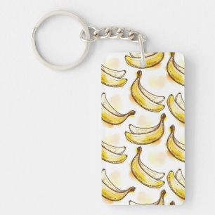 Pattern with banana key ring