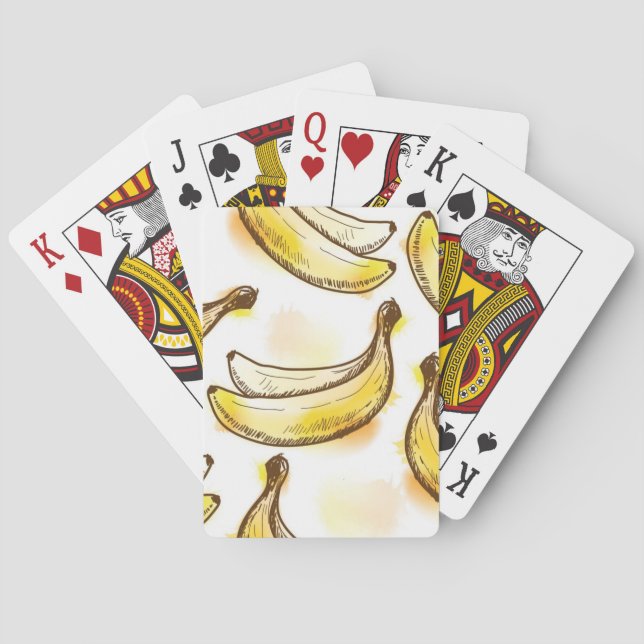 Pattern with banana playing cards (Back)